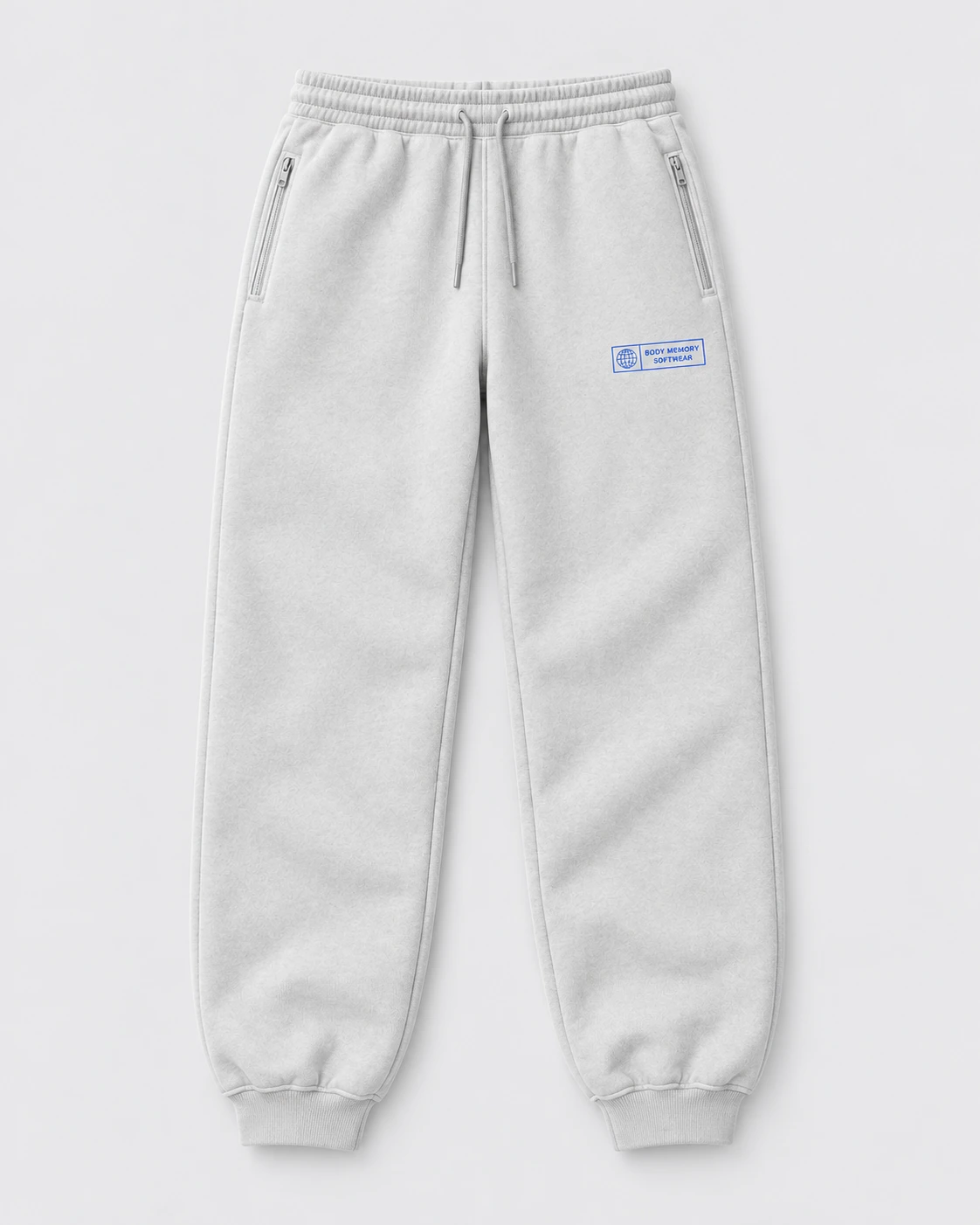Cloud Urban Sweatpants print mockup in cloud grey